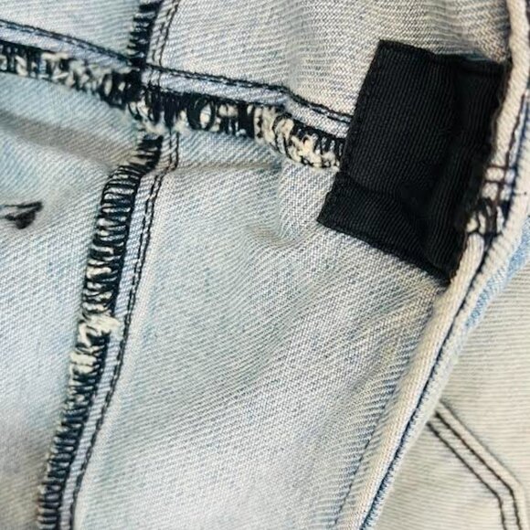 NEW ! RTA CHAPLIN WASHED TORN ZIP AROUND JEAN SIZE-28 - Picture 15 of 16